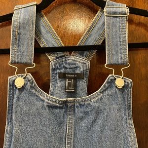 Forever21 Demin Overall Dress